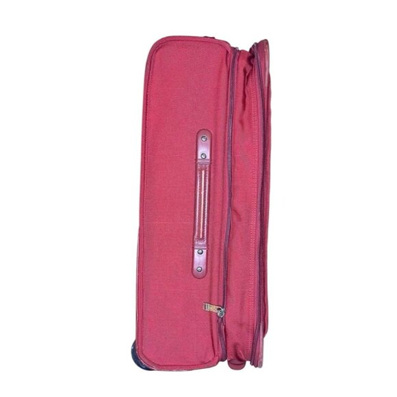 Tumi Upright Red Ballistic Suitcase Luggage 2 Wheel Rolling 23X14X9 - Picture 5 of 8